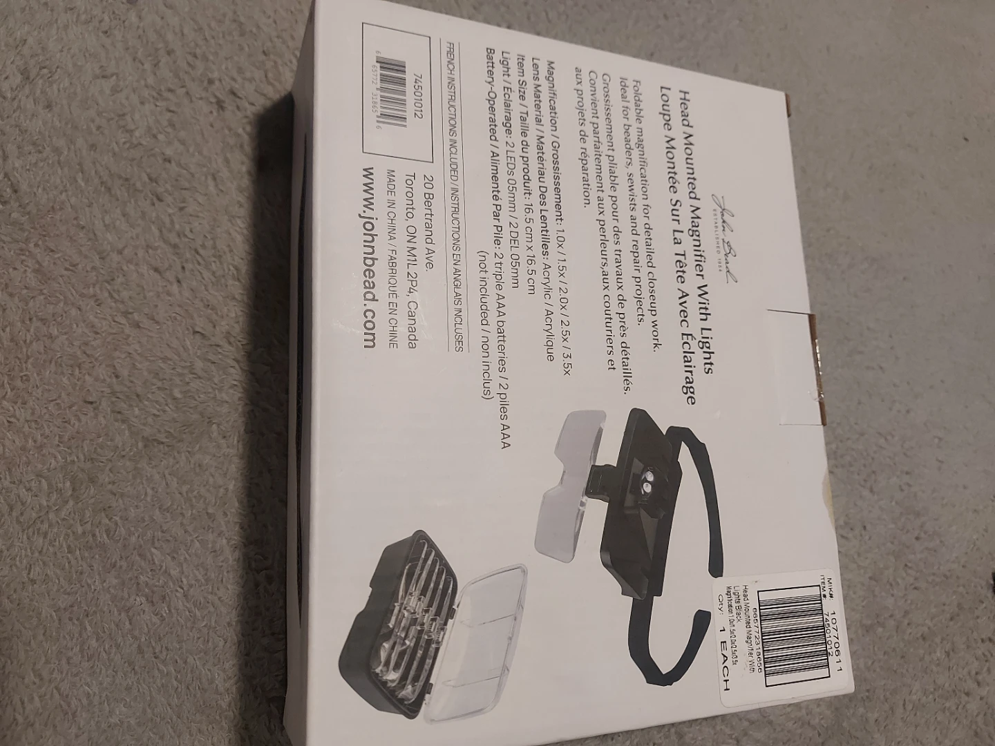 *HEAD MOUNTED MAGNIFIER WITH LIGHTS & 5 LENSES* - photo 4