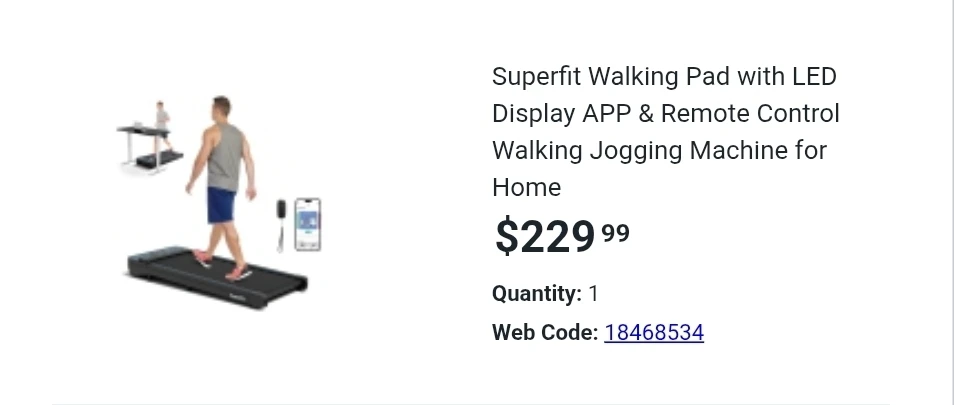 SuperFit Walking Pad Treadmill - photo 3