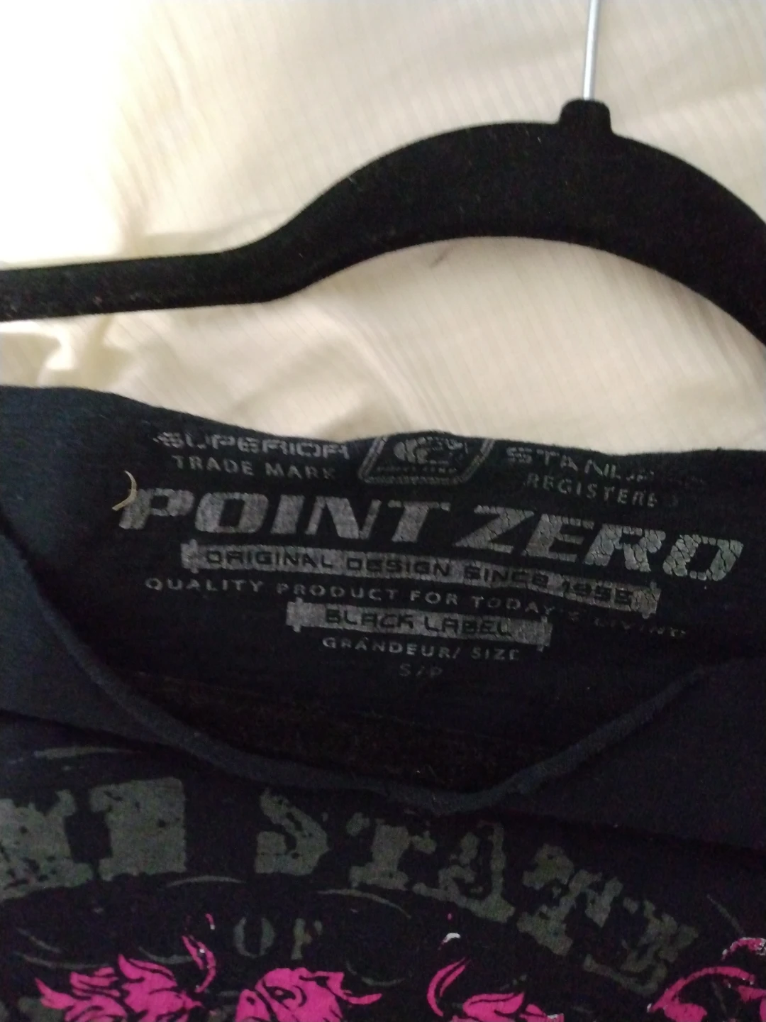 Point Zero Black T-Shirt with Pink Skull Graphic - photo 4