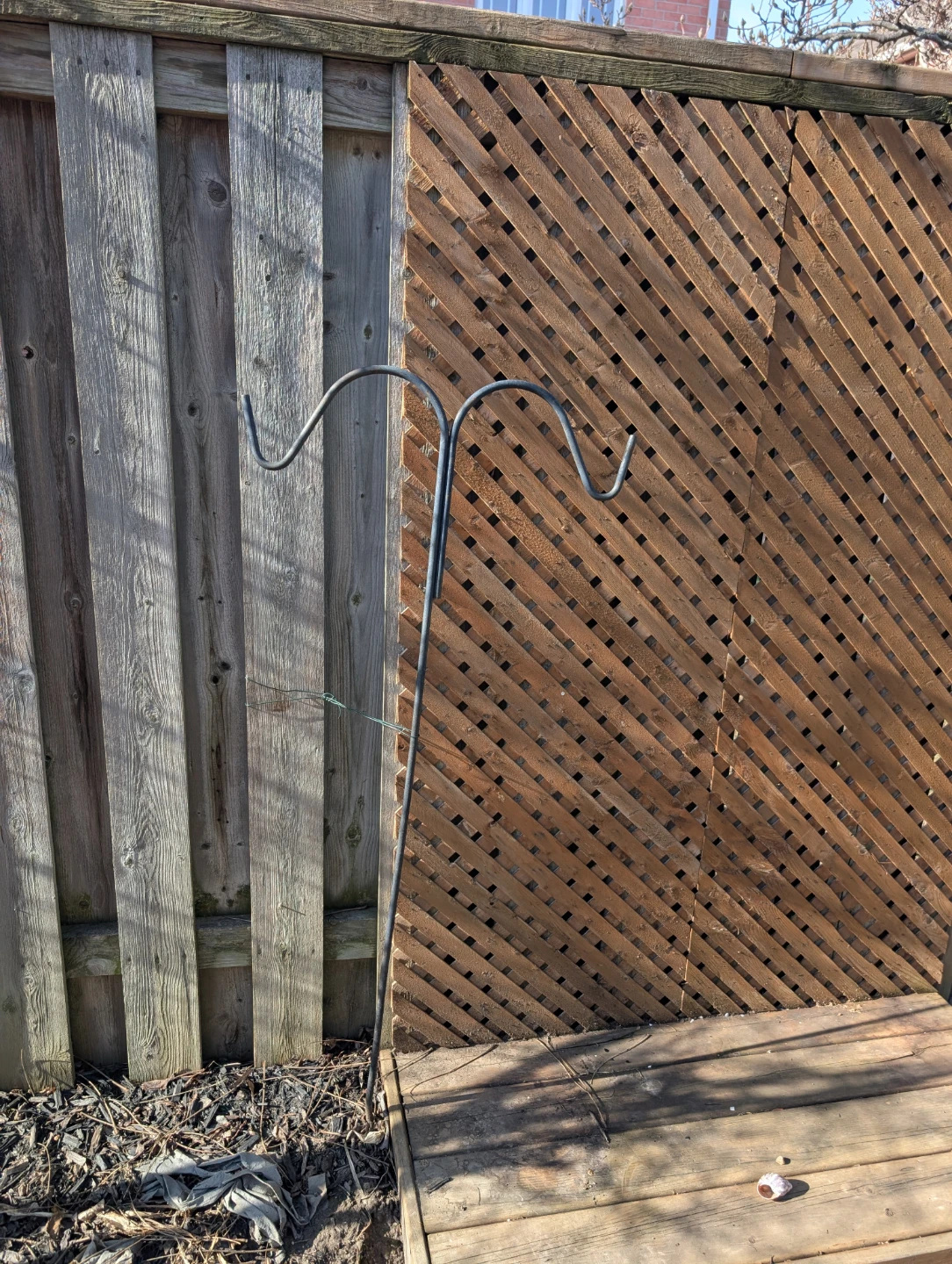 3 Metal Shepherd's Hooks For Flowers - photo 2