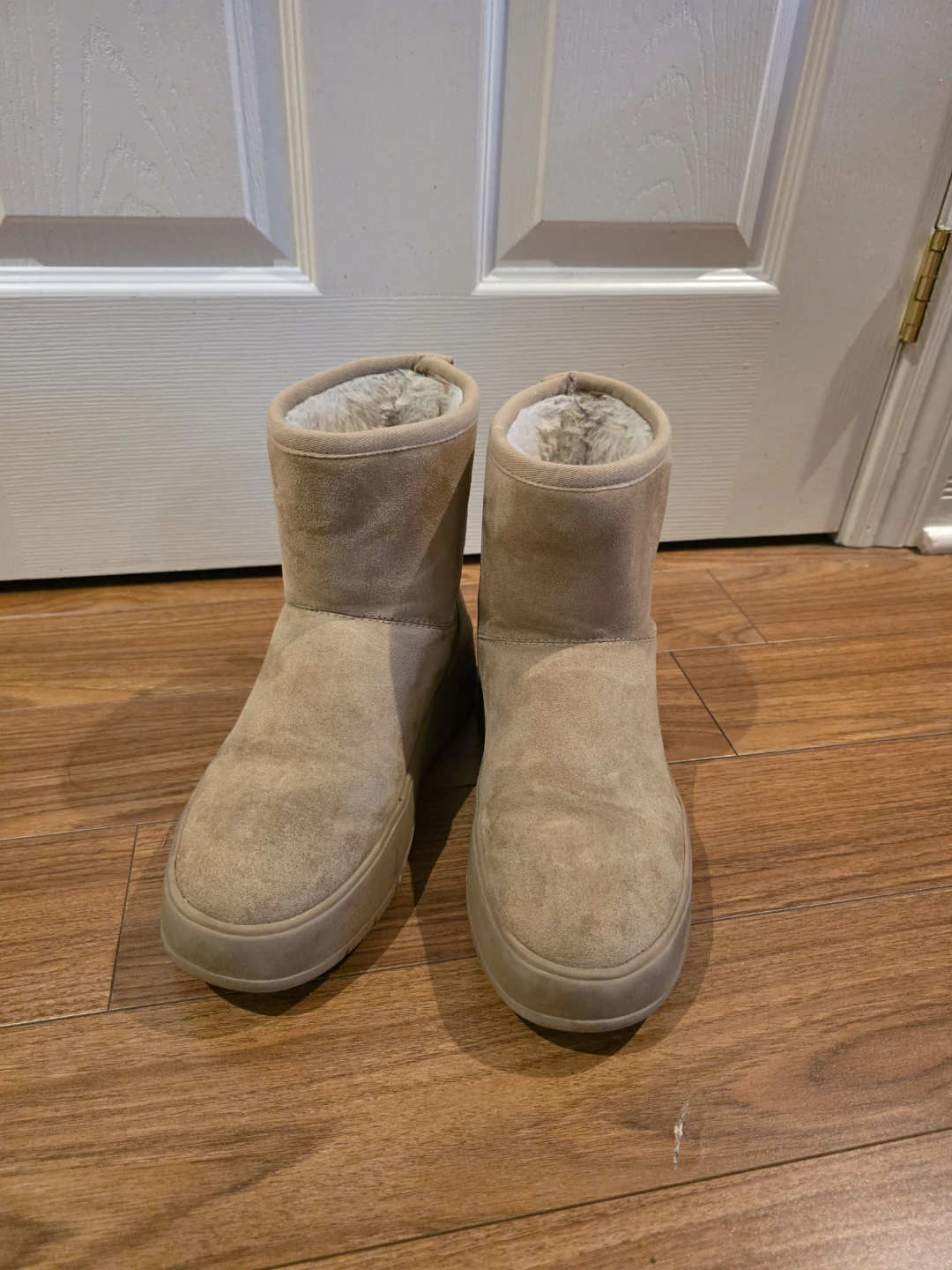 Zara Tan Suede Boots size 8