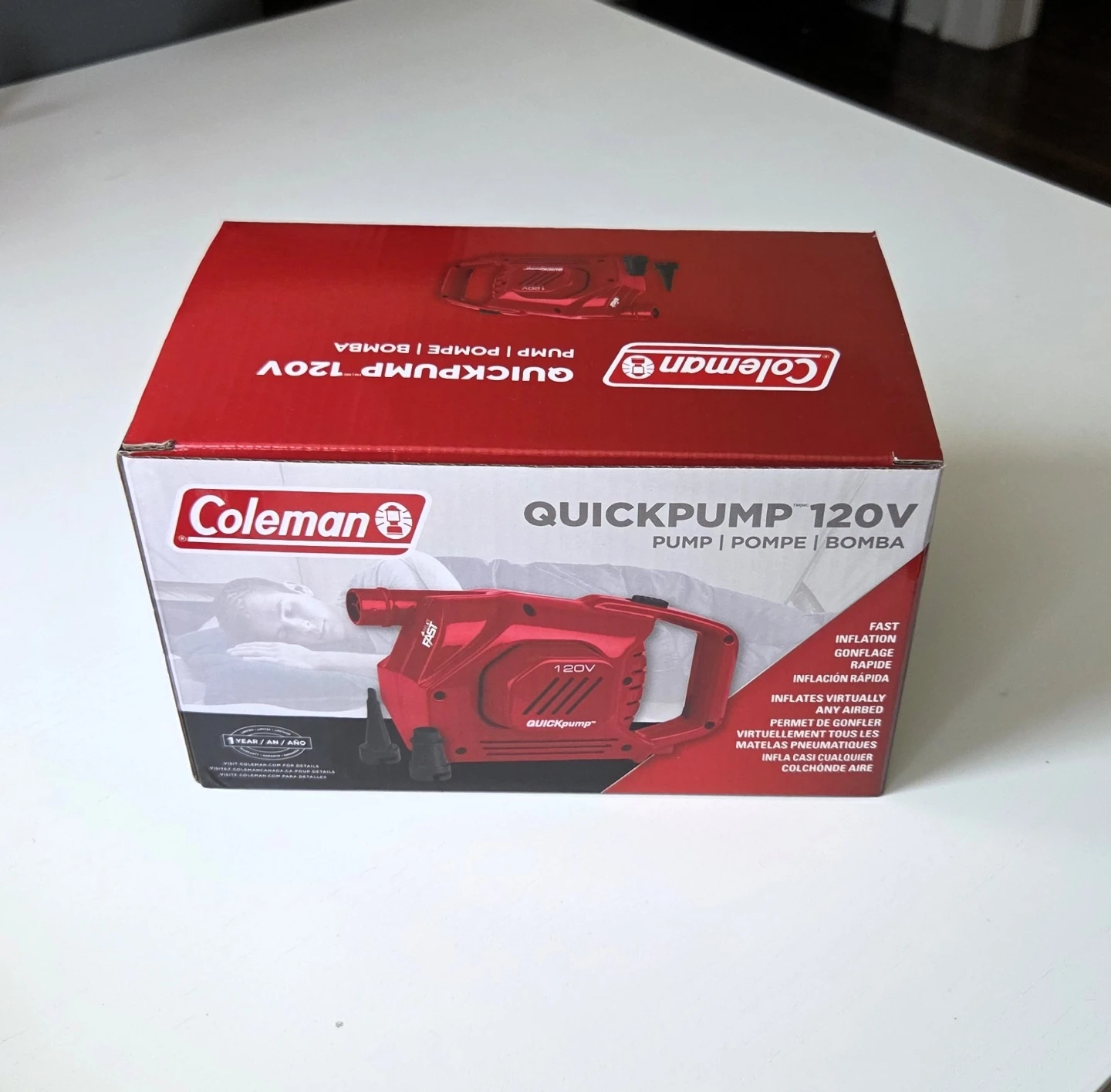 Brand New Coleman QuickPump 120V Electric Air Pump