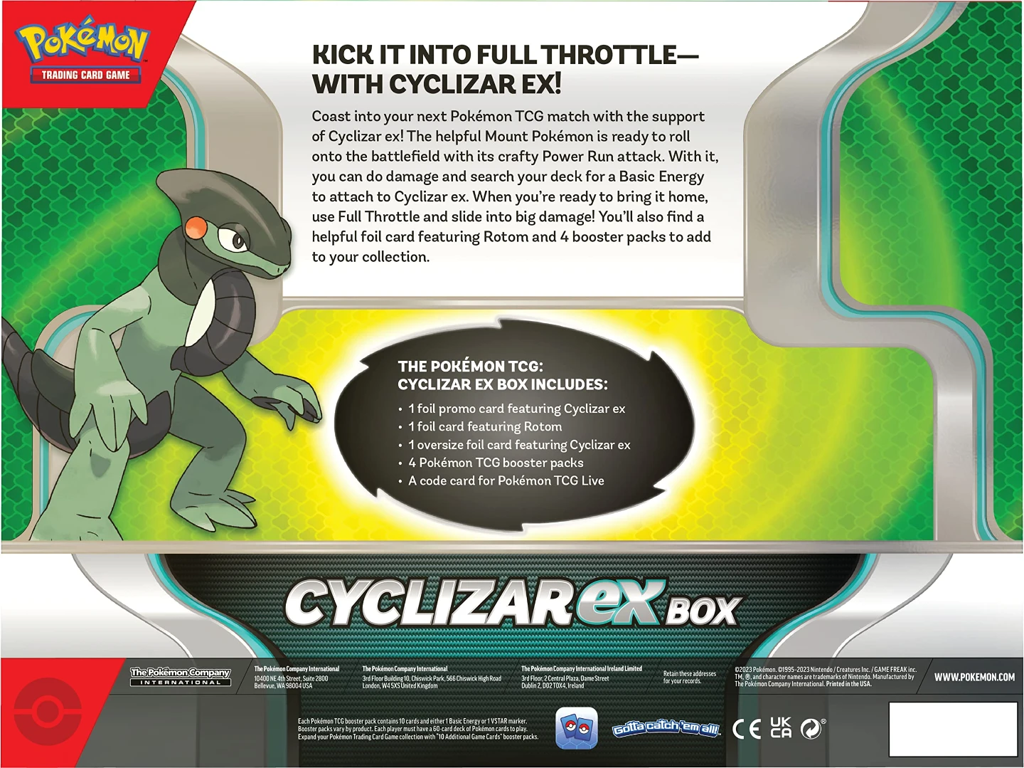 Pokemon TCG Cyclizar EX Box - photo 2