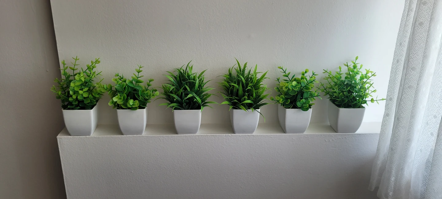 Set of 6 Artificial Potted Plants - photo 2