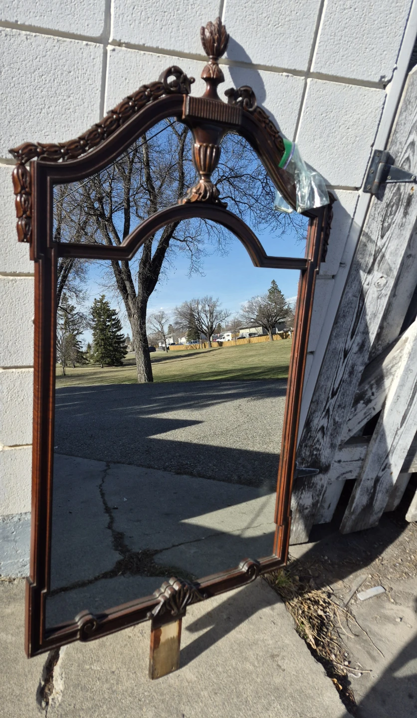 Vintage Vanity Desk with Mirror - photo 2