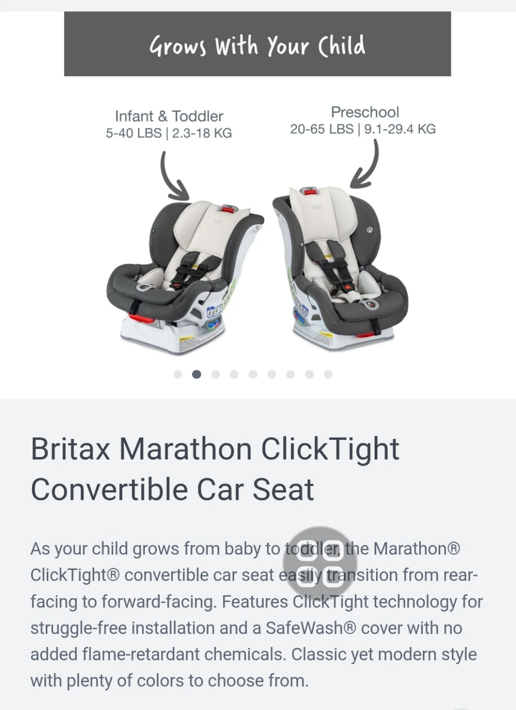 Britax Marathon ClickTight Convertible Car Seat - photo 4
