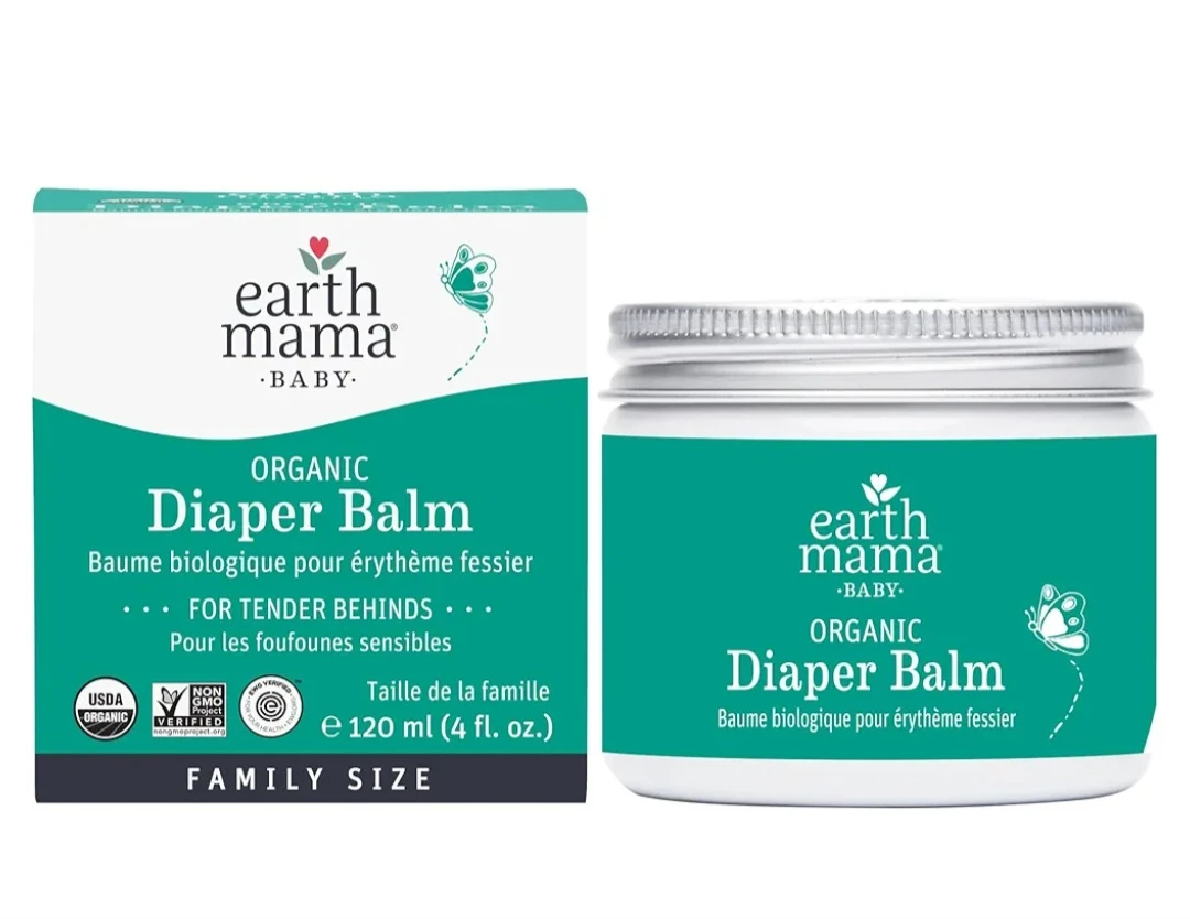 Earth Mama Organic Diaper Balm - big family size jar 4 oz 120ml