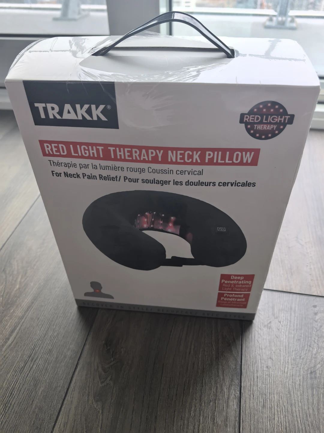 TRAKK Red Light Therapy Neck Pillow for Neck Pain Relief