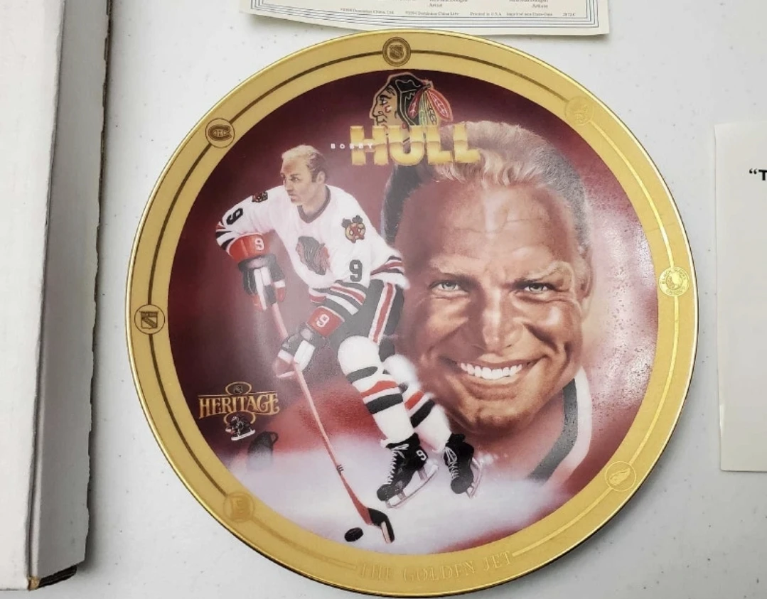 1994 Bradford exchange Bobby Hull commerative plate