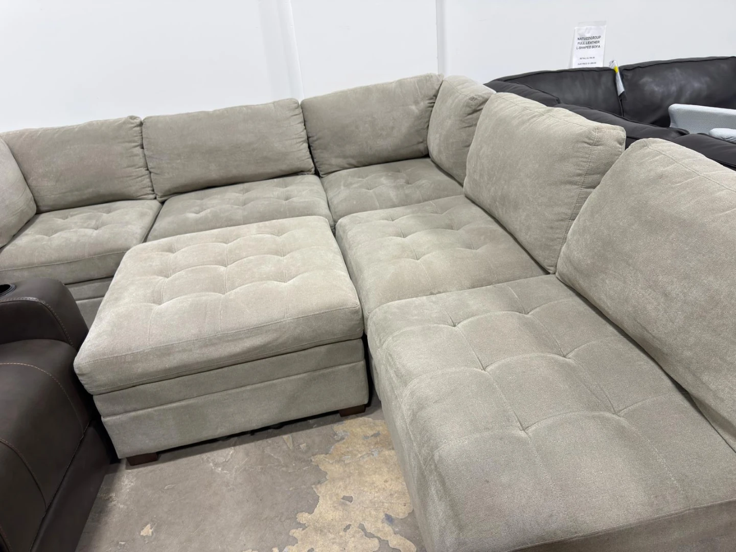 Sectional Sofa with Ottoman