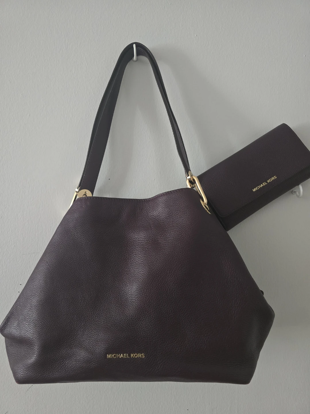 Michael Kors Purse and Wallet Set - Deep Plum