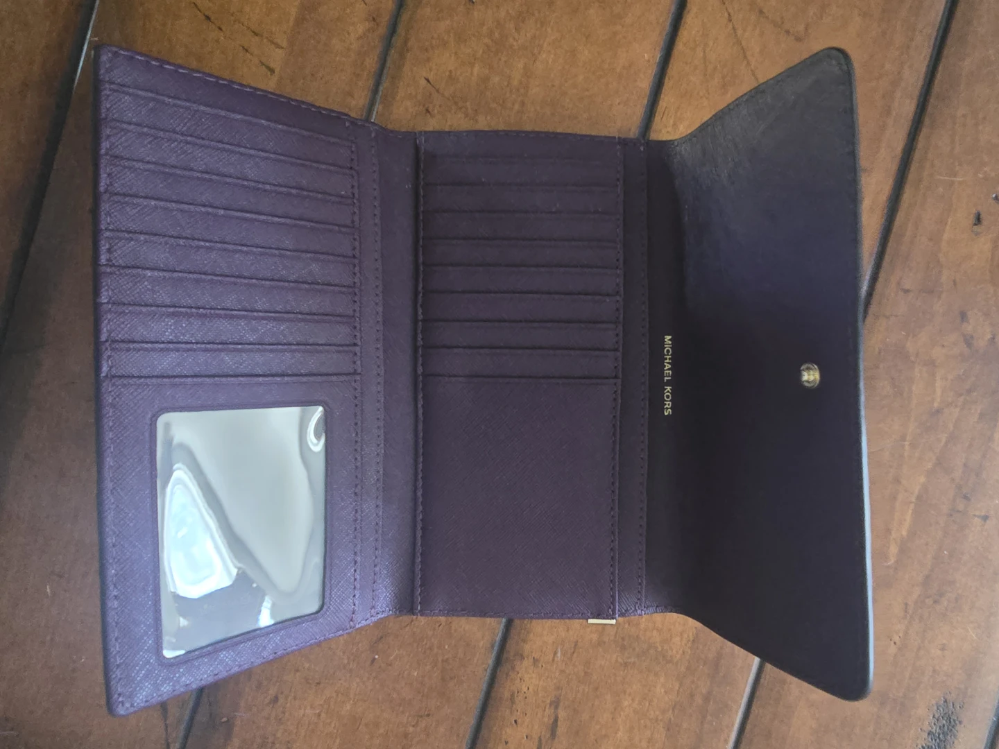 Michael Kors Purse and Wallet Set - Deep Plum - photo 4