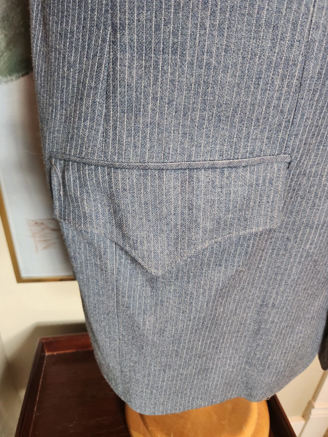 Men's Country &western blue/grey suit jacket - photo 2