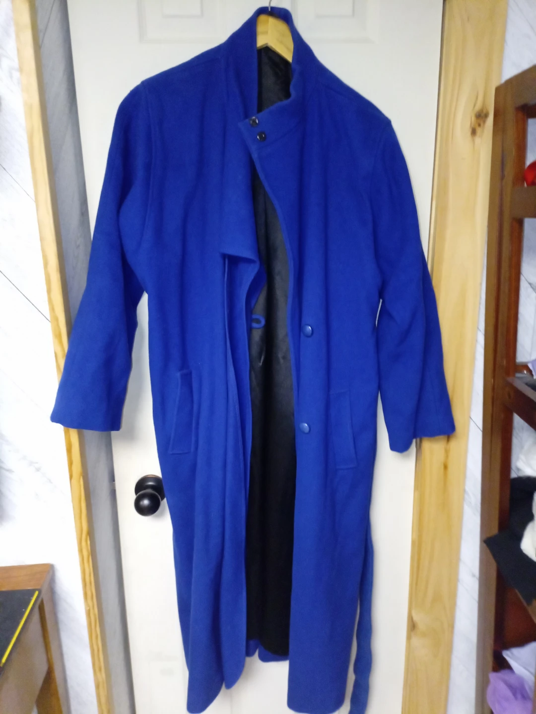Vintage Blue Wool Overcoat - photo 4