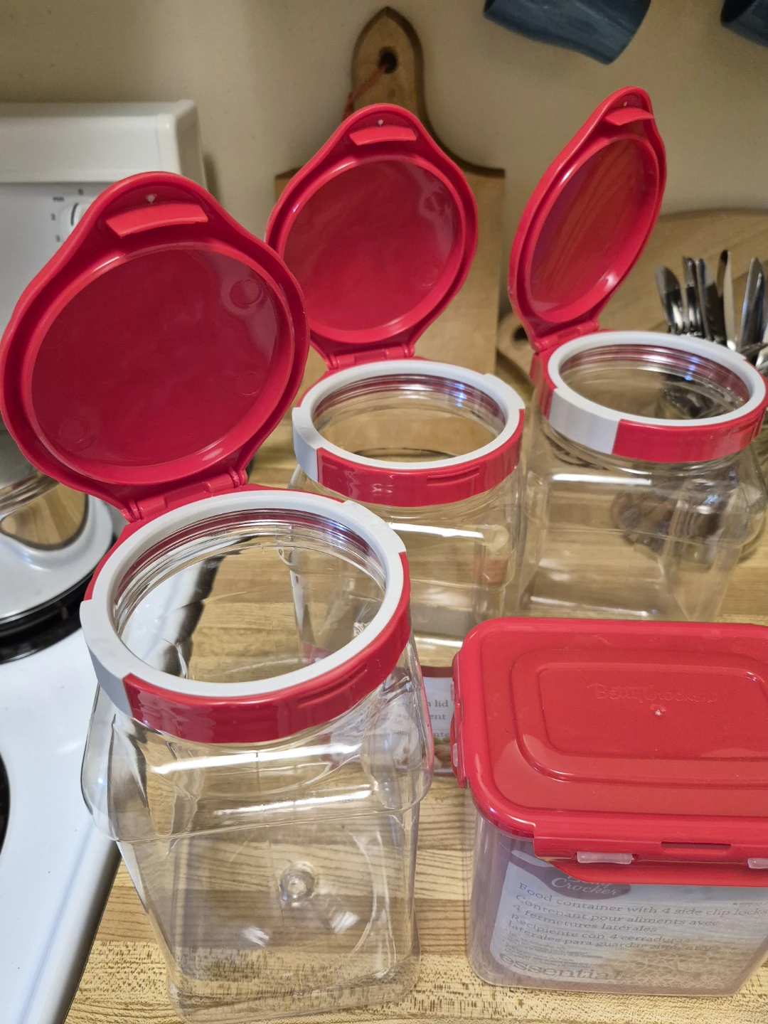 4 Large Food Storage Containers ♥️ New - photo 2