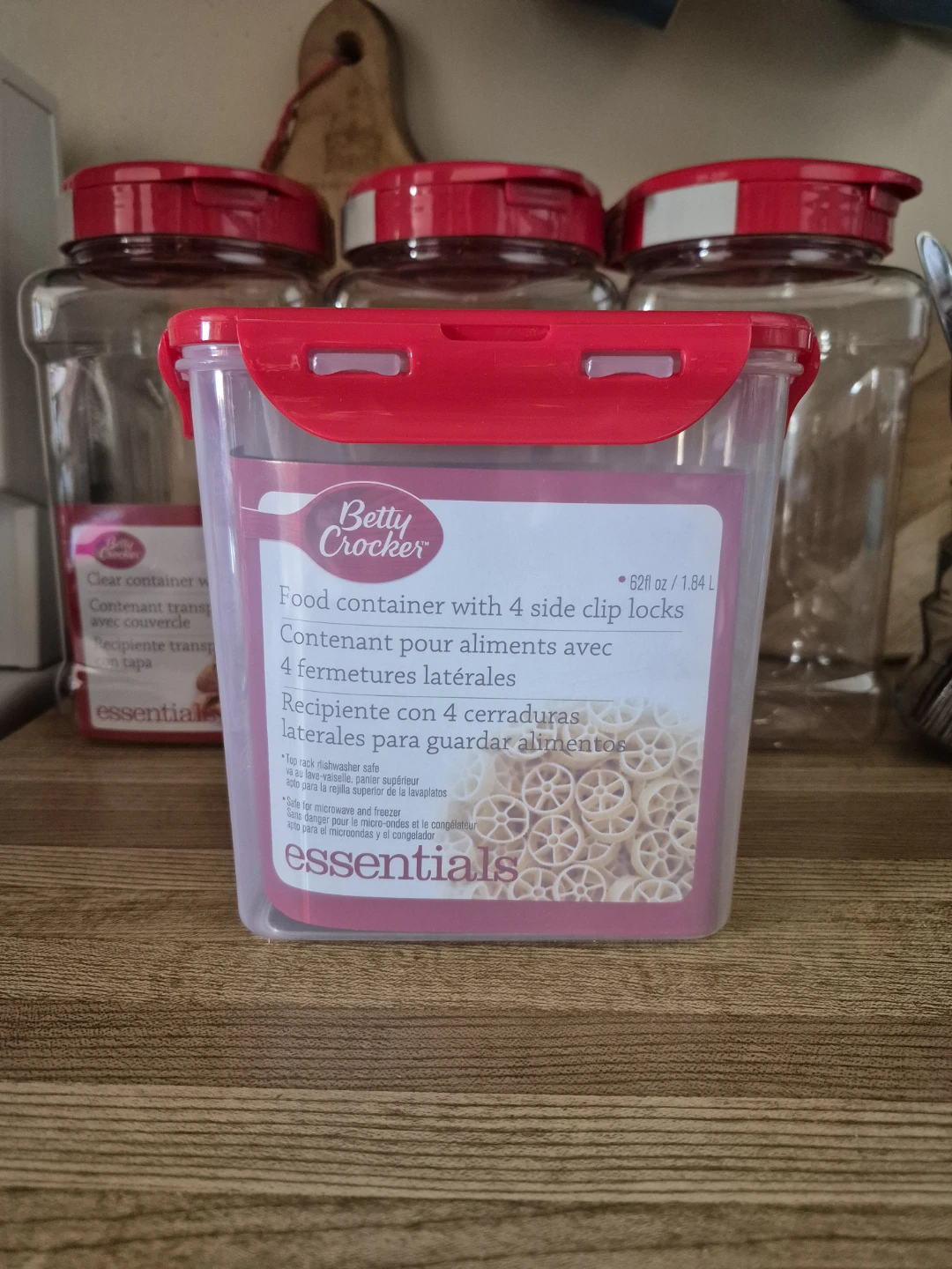 4 Large Food Storage Containers ♥️ New - photo 4