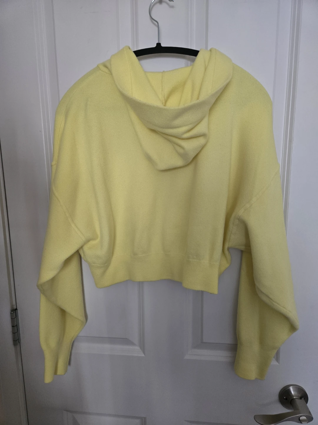 Yellow Cropped Hoodie - photo 2