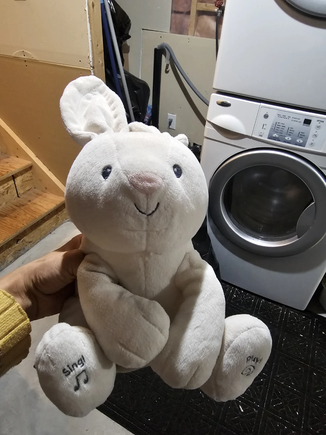White Plush Bunny Stuffed Animal