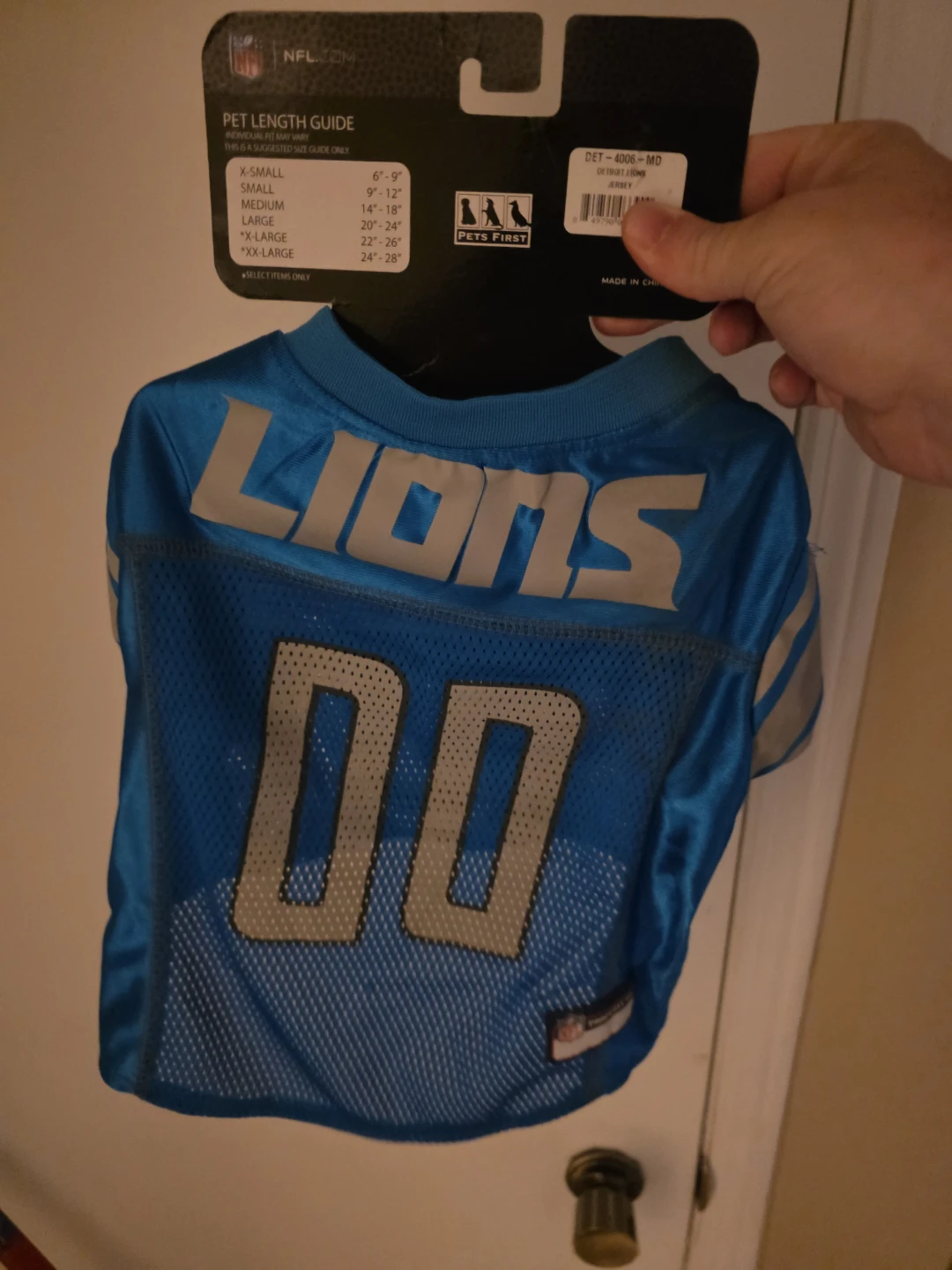 Detroit Lions NFL Pet Wear Jersey