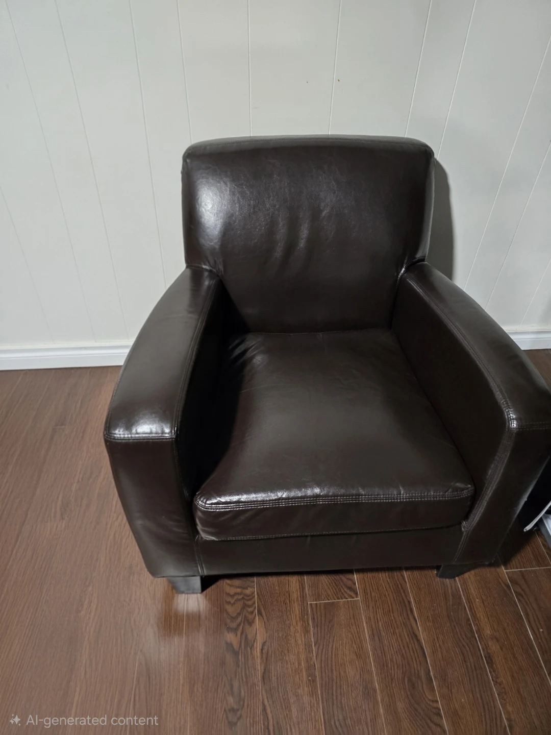 Brown Leather Armchair