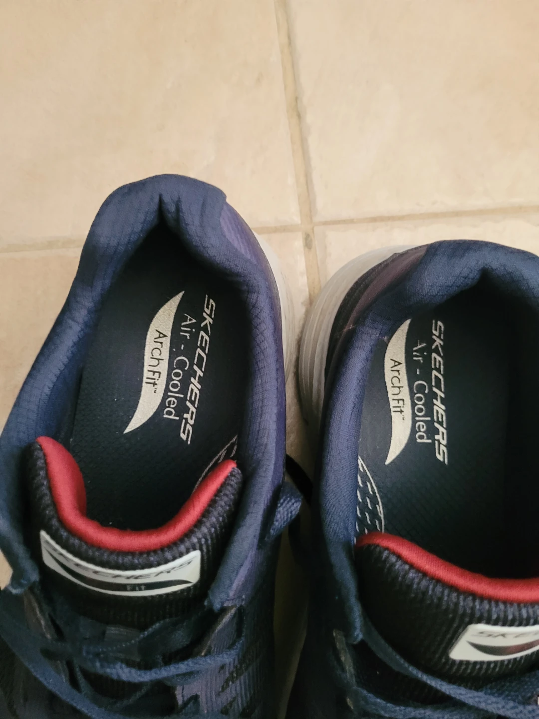 Skechers Arch Fit "Air-Cooled" Navy Blue Athletic Shoes - photo 2