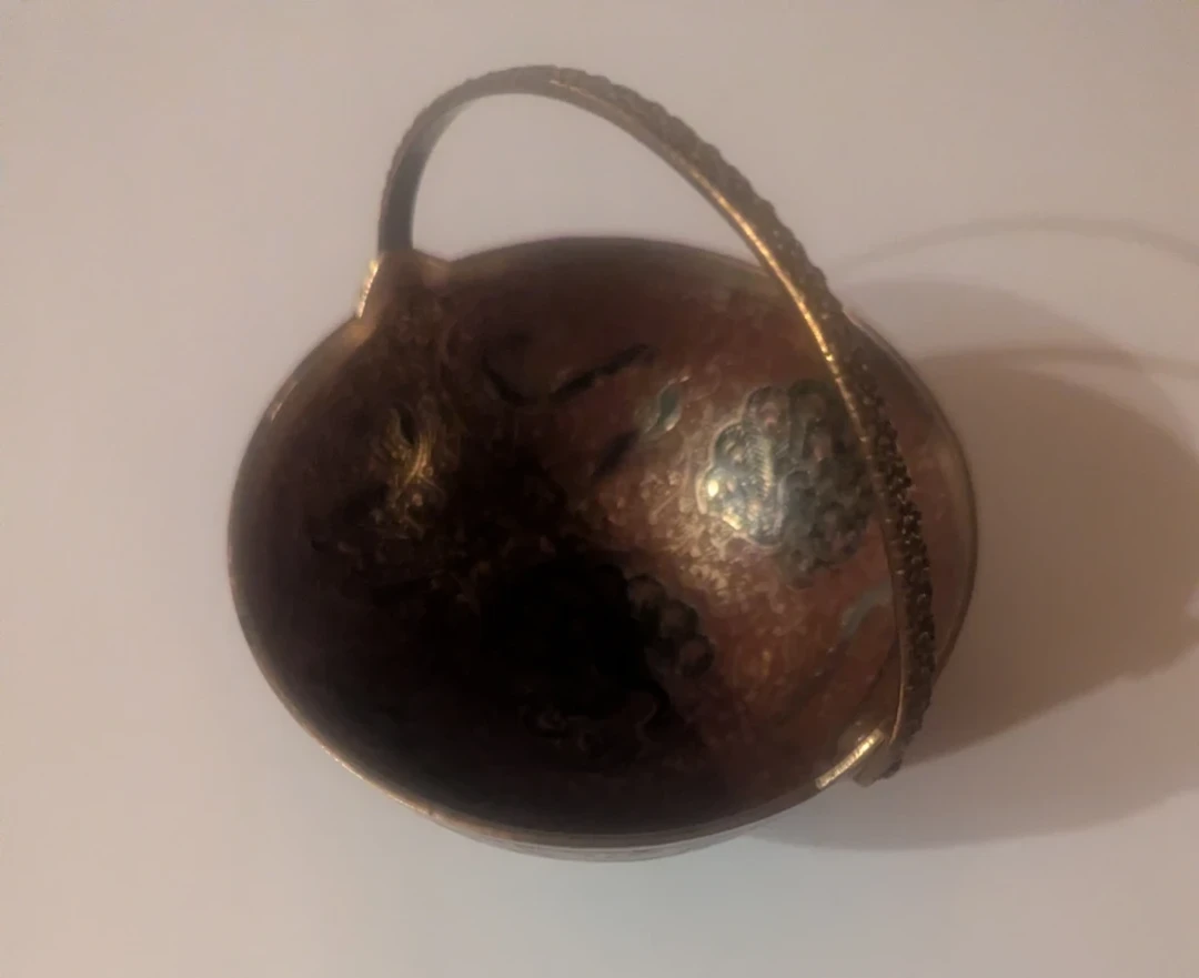 Decorative Metal Basket with Handle - photo 4