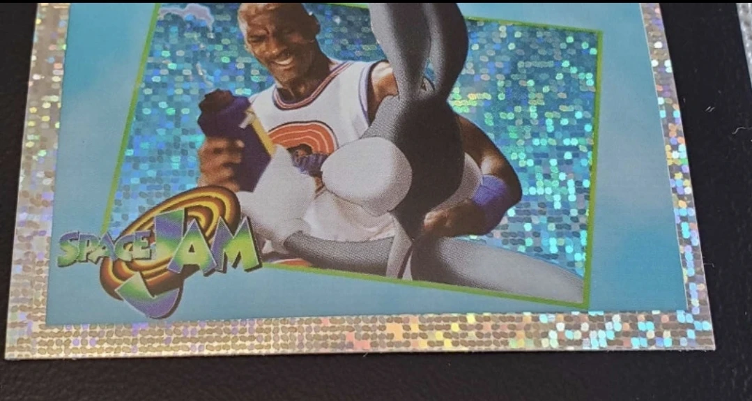 1996 UD space jam Jordan refractor sticker 223 - photo 3
