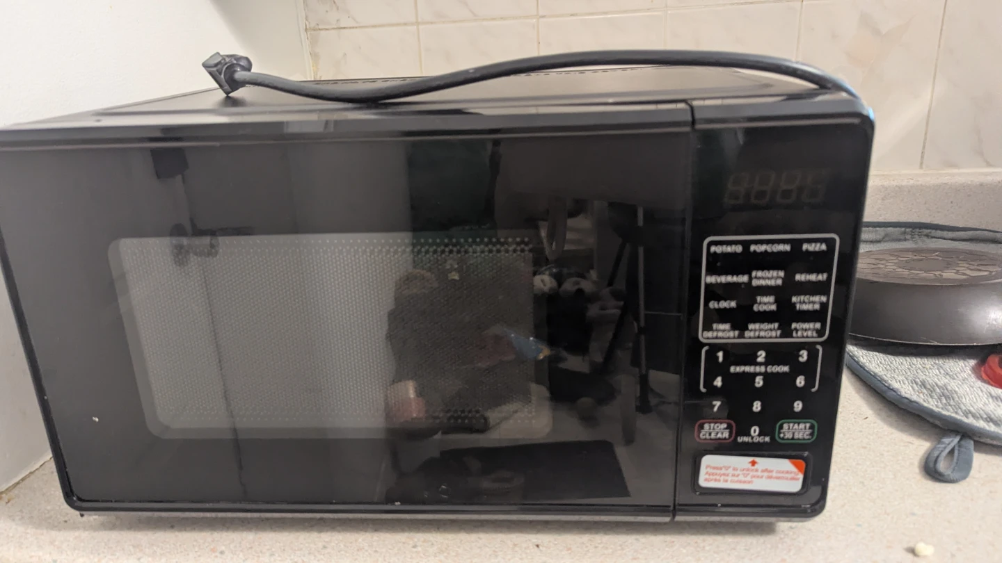 Black Microwave Oven