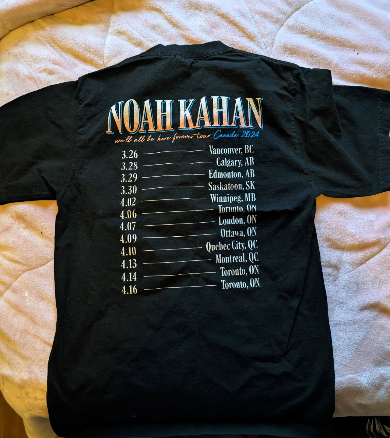 Noah Kahan "We'll All Be Here Forever" Tour 2024 T-Shirt - photo 2