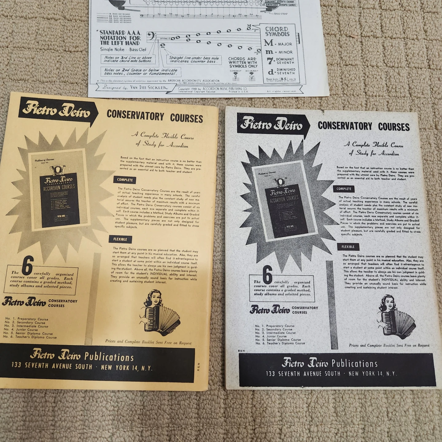 AMPCO School of the Accordion Books 1 & 2 with Wall Chart 1950s - photo 4