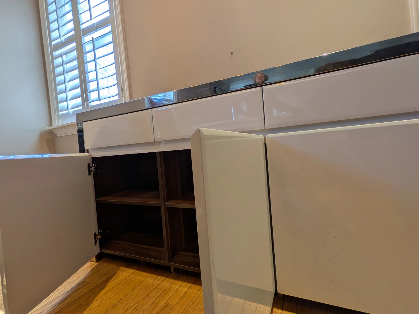 White and Wood Sideboard