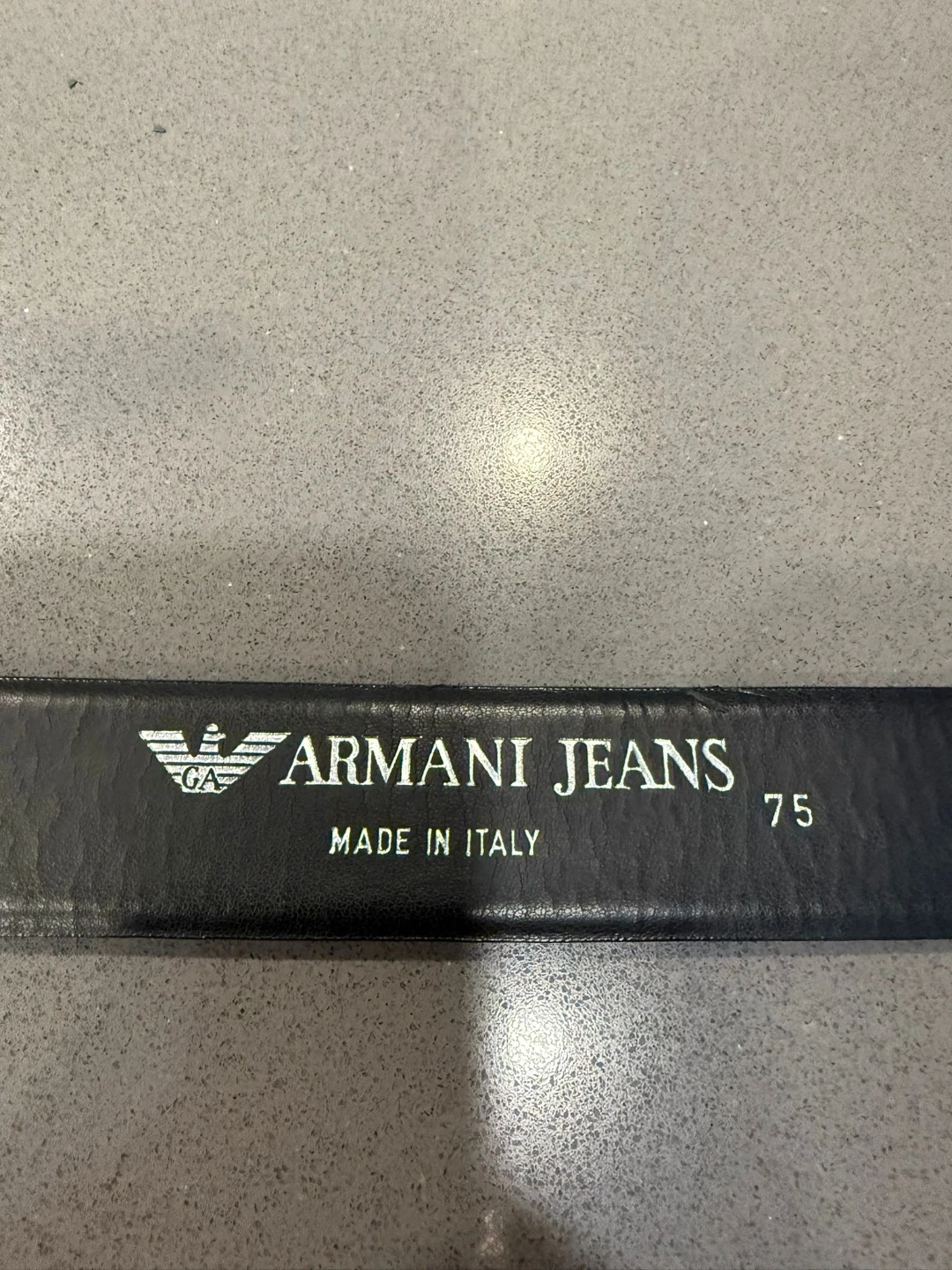 Armani Jeans (AJ) Black Leather Belt - photo 2