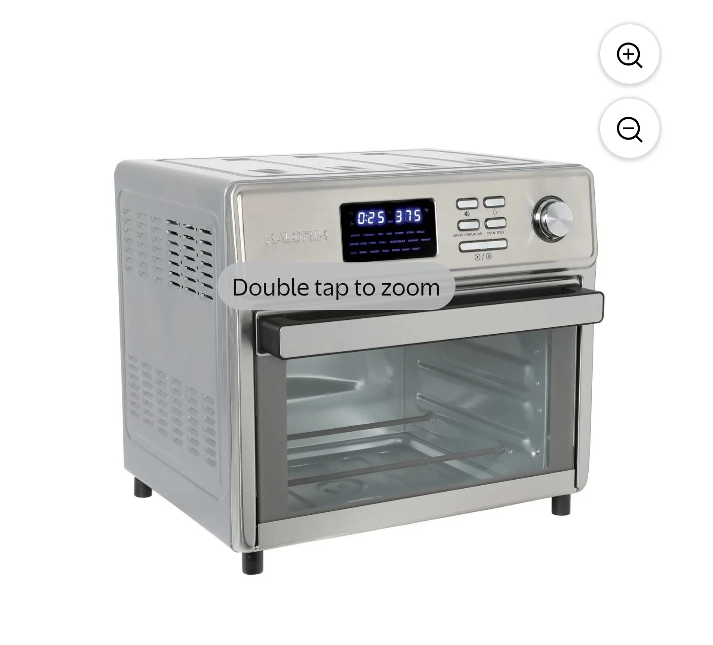 Kalorik Stainless Steel Air Fryer Oven 26 Quart