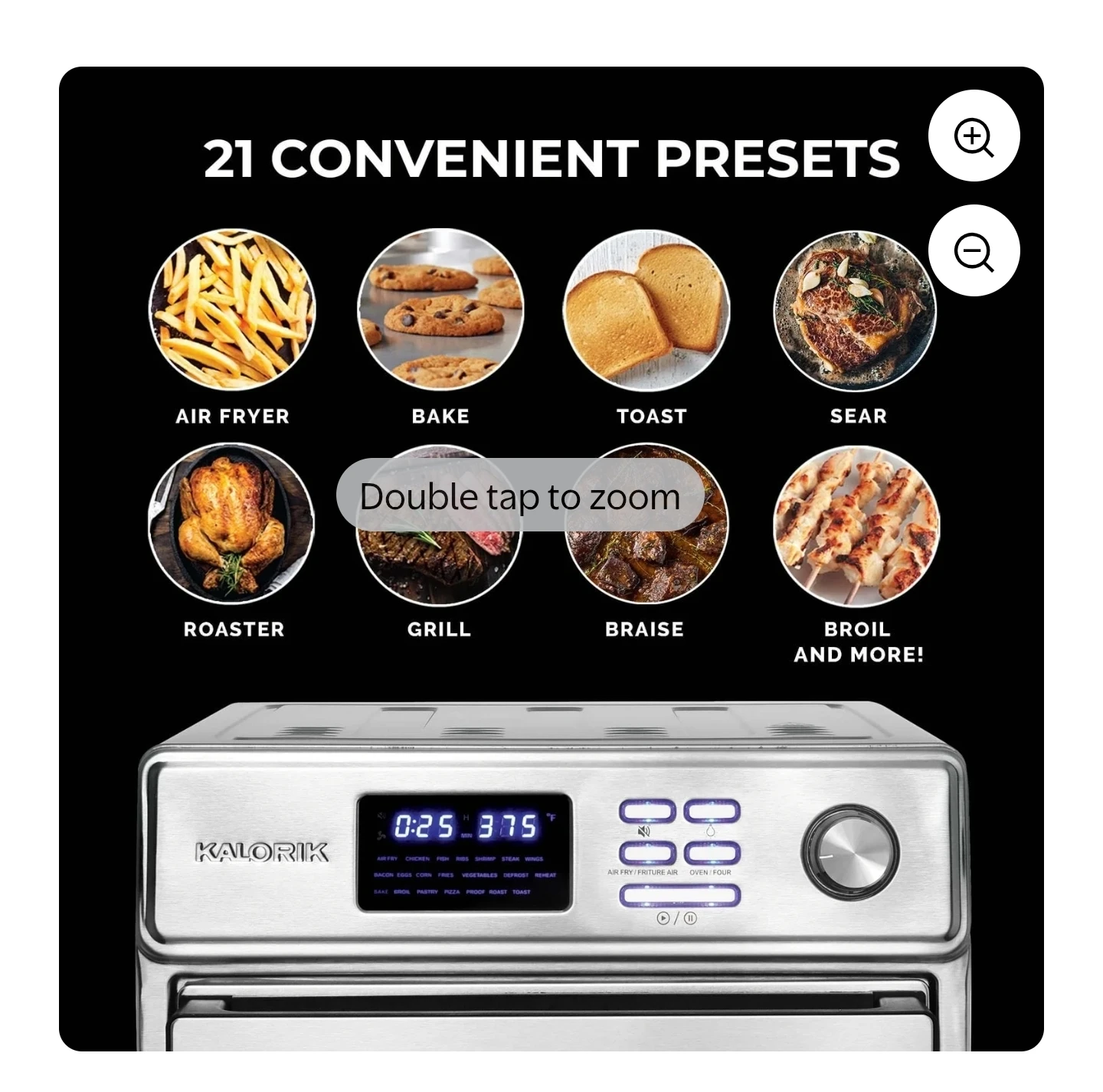 Kalorik Stainless Steel Air Fryer Oven 26 Quart - photo 4