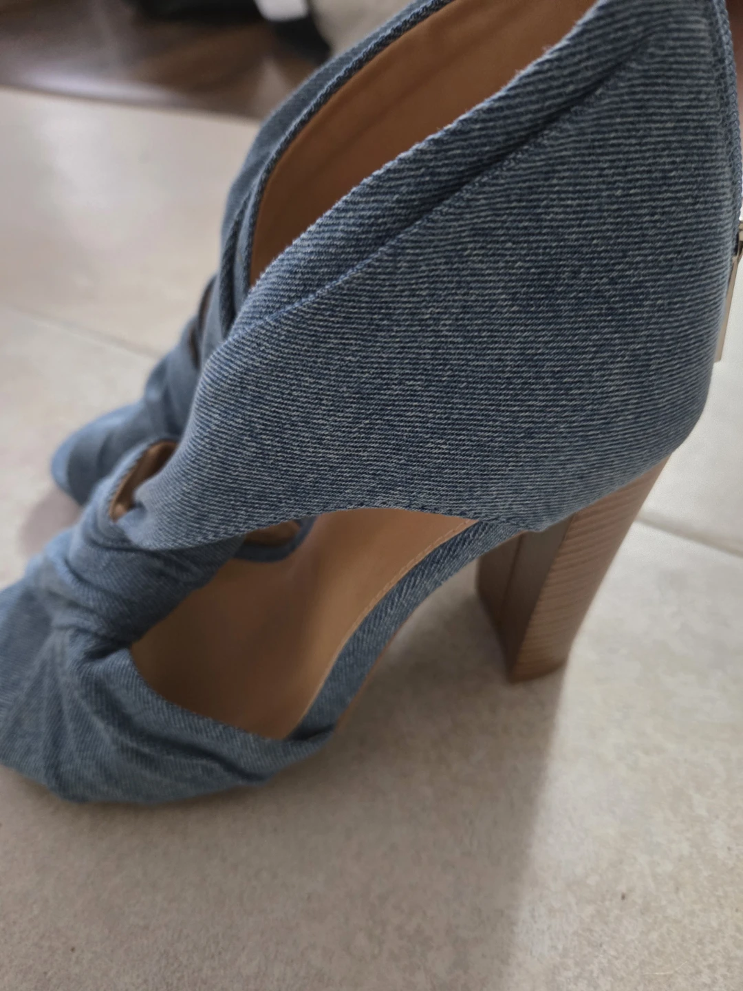Denim Twist Heels - photo 2