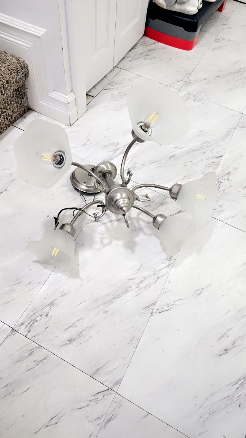 5-Light Semi-Flush Mount Chandelier - photo 2