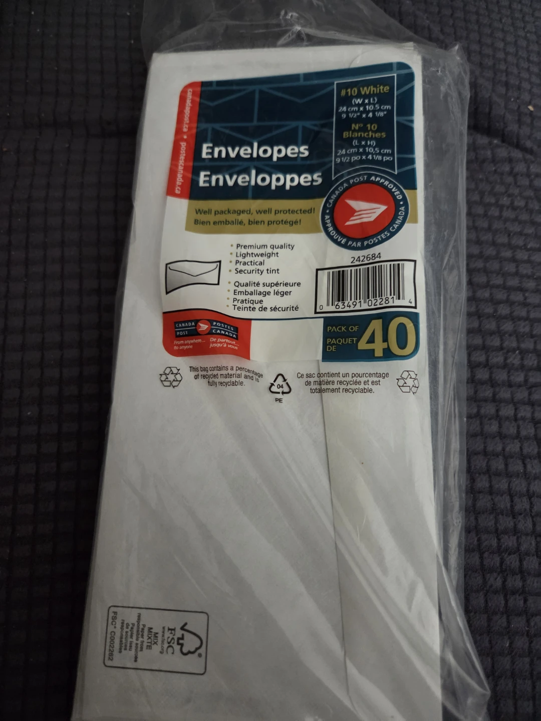 Canada Post #10 Envelopes