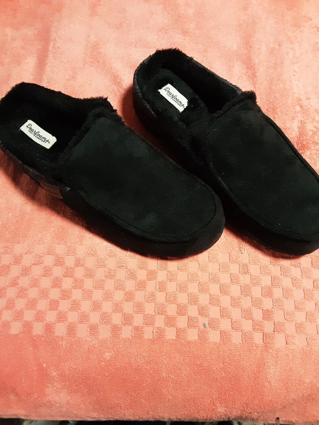 Men's Dearfoams Black Slippers - photo 3