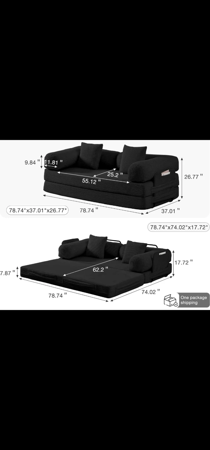 Convertible Sofa Bed