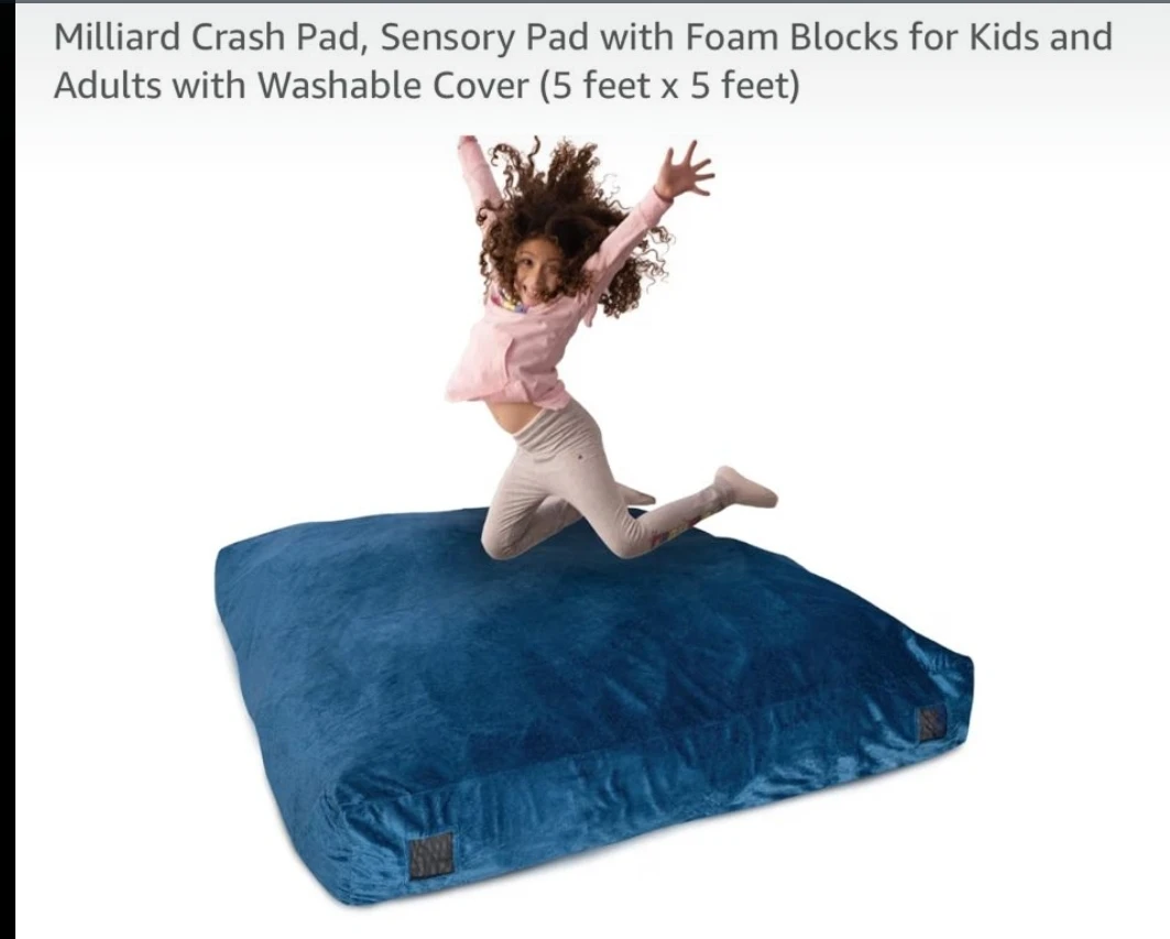 Milliard Crash Pad Sensory Pad with Foam Blocks