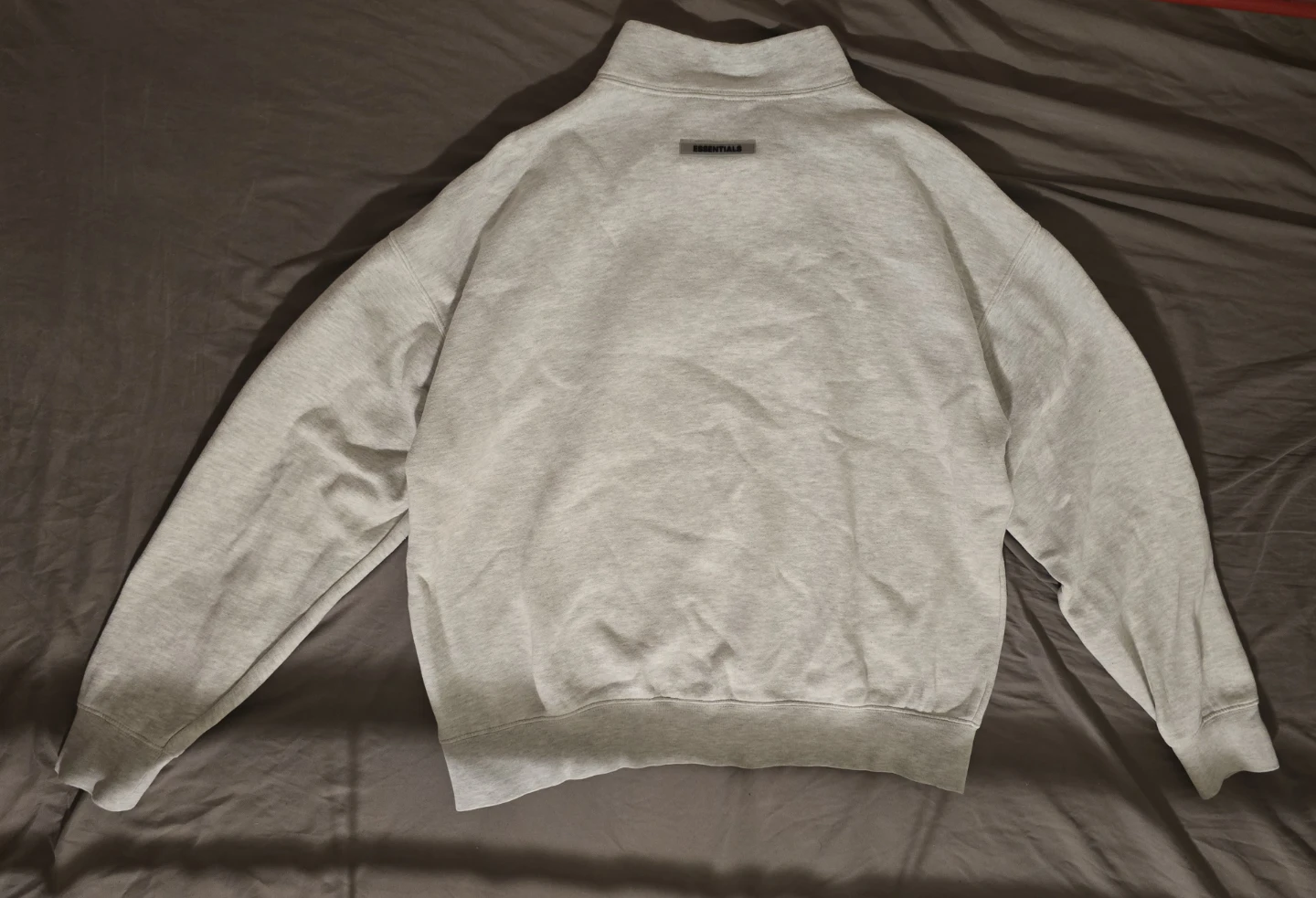 ESSENTIALS Oatmeal Mock Neck Sweatshirt - photo 2