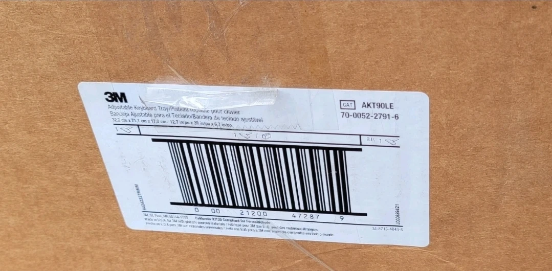 3M AKT90LE Easy Adjust Keyboard Tray Ergonomic - photo 2