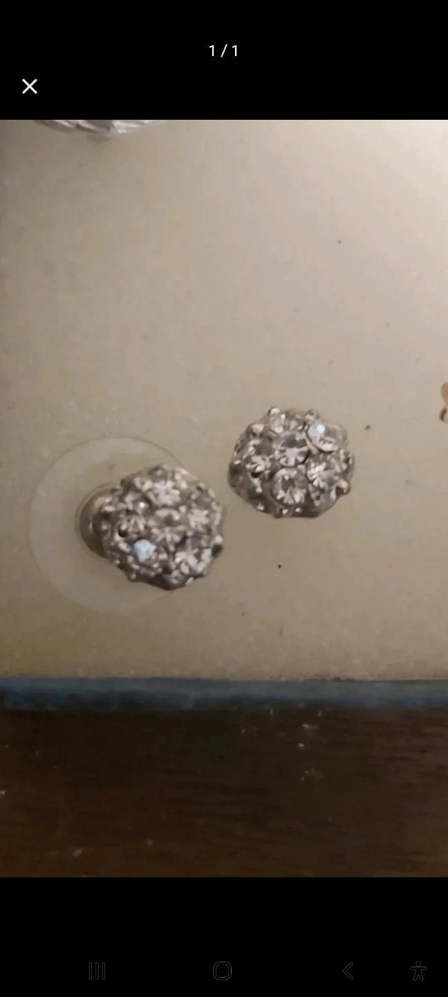 Rhinestone Cluster Earrings