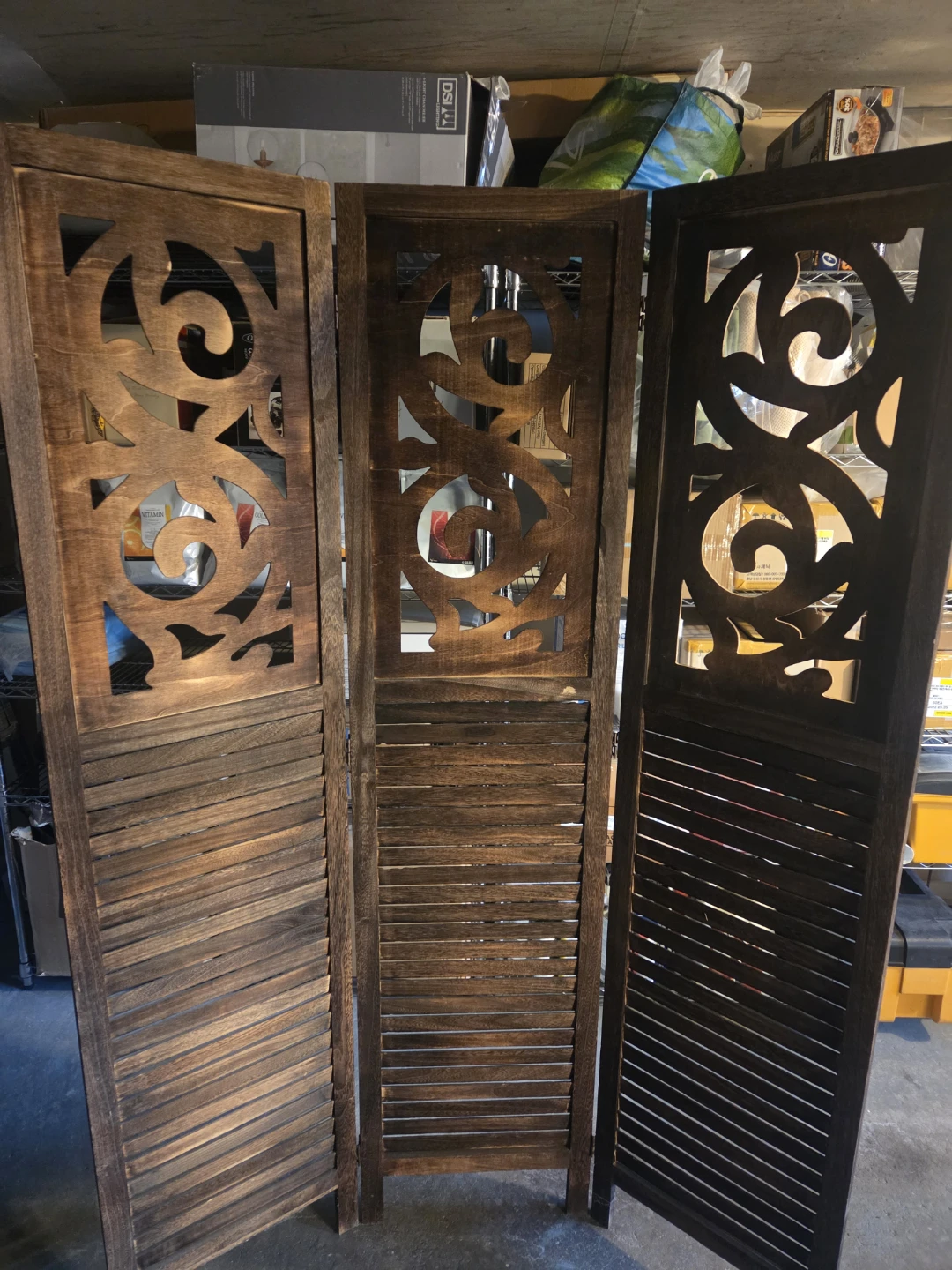 3-Panel Decorative Room Divider Screen - photo 2
