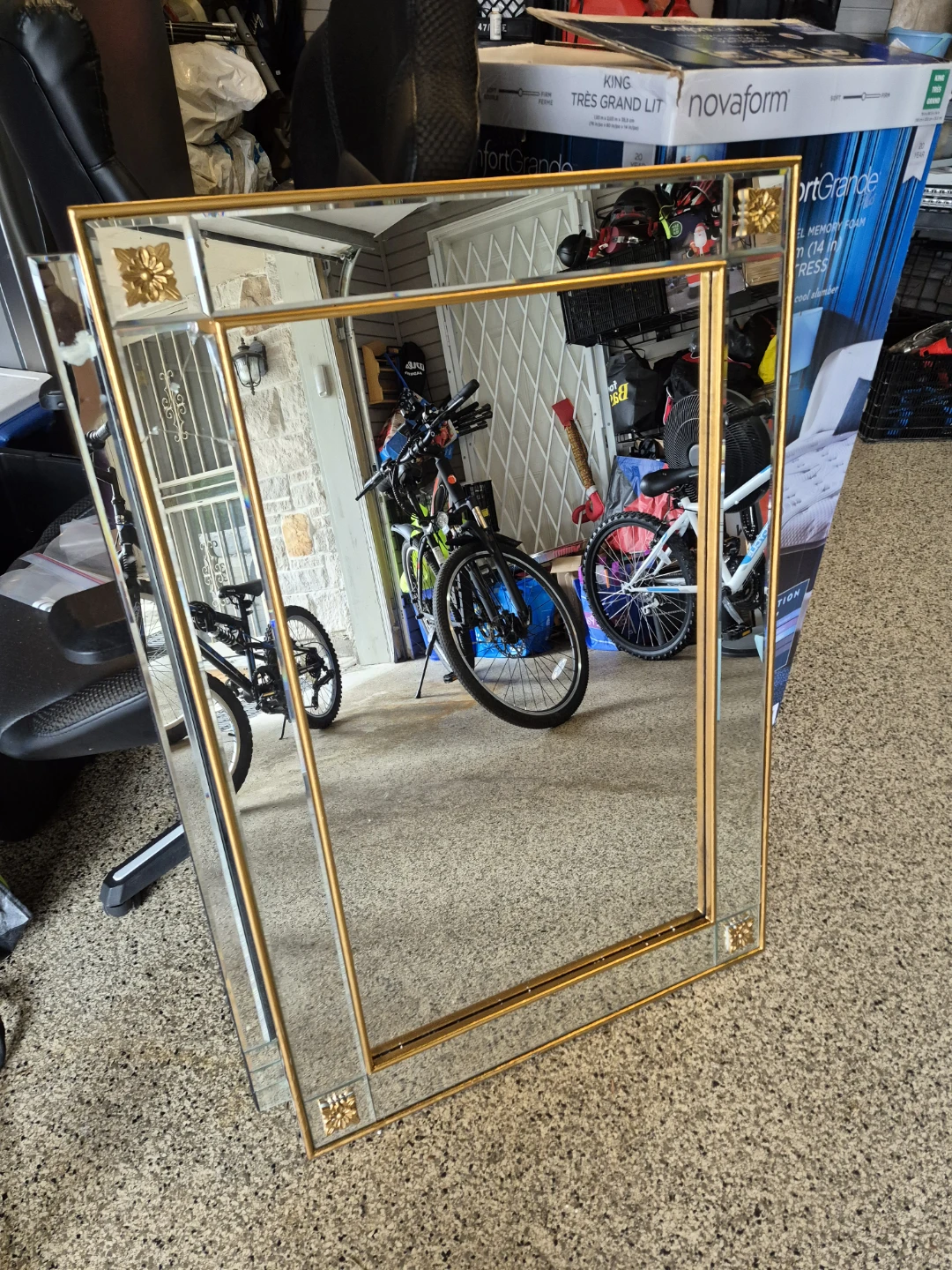 Decorative Gold Framed Mirror