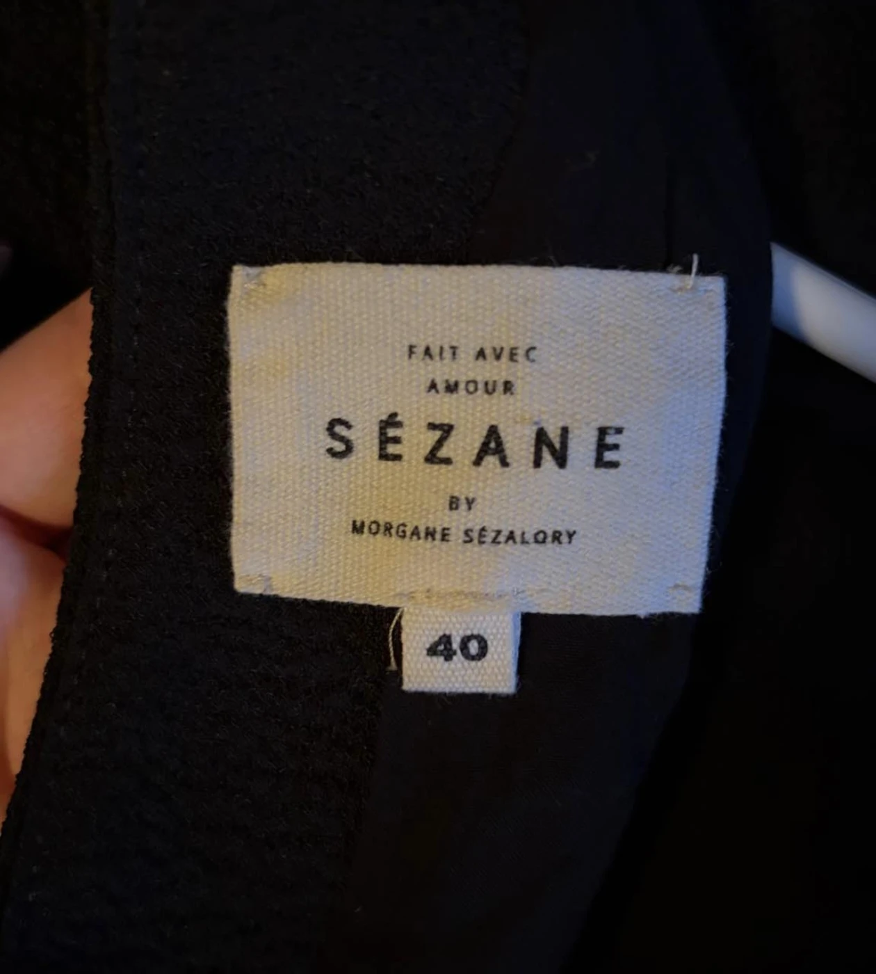 Sezane Fit-and-Flare Dress Black - photo 2