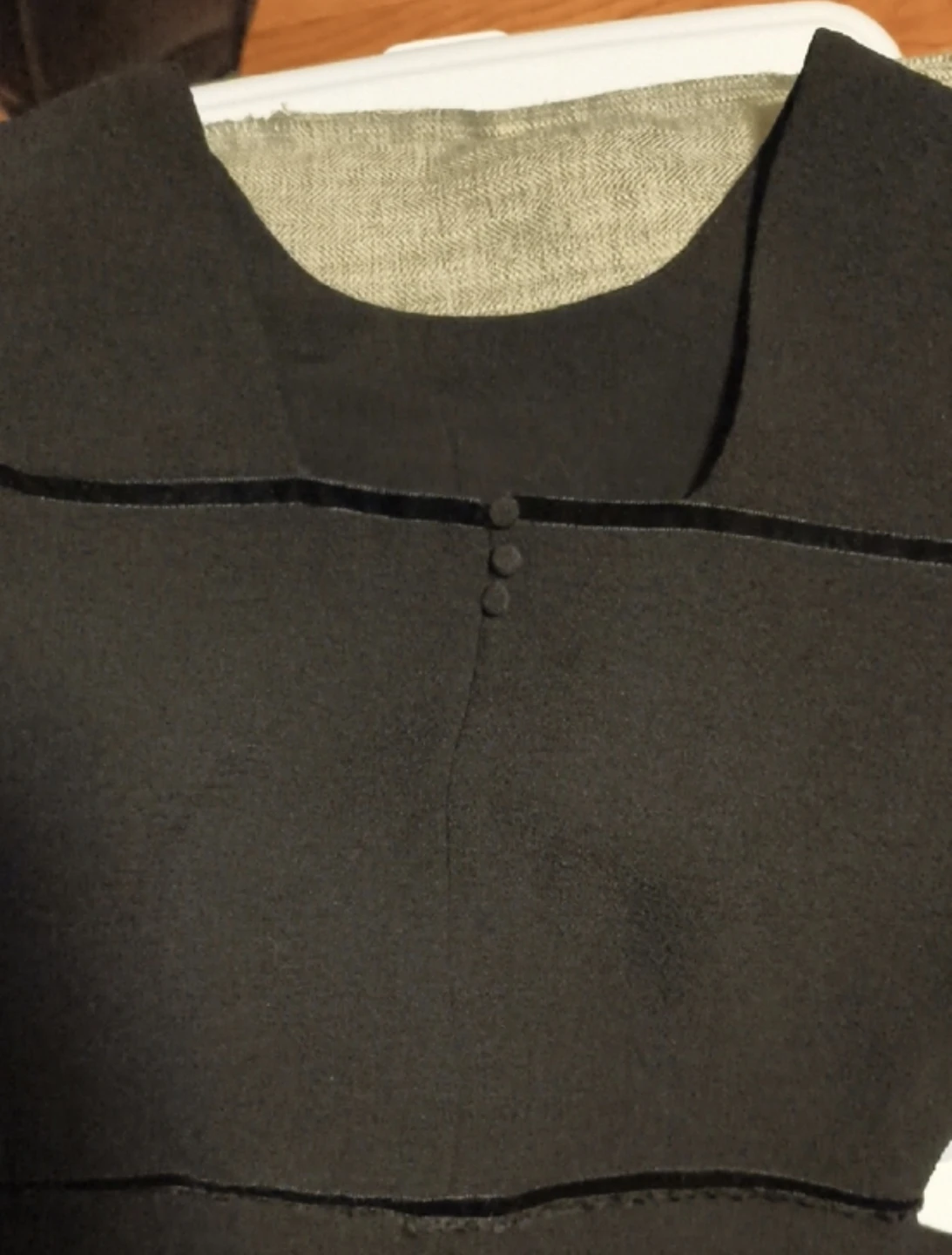 Sezane Fit-and-Flare Dress Black - photo 3
