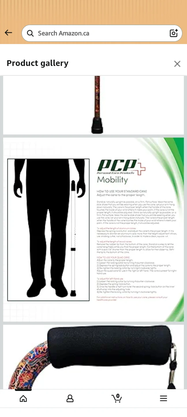 PCP Adjustable Cane - Paisley Pattern - photo 5