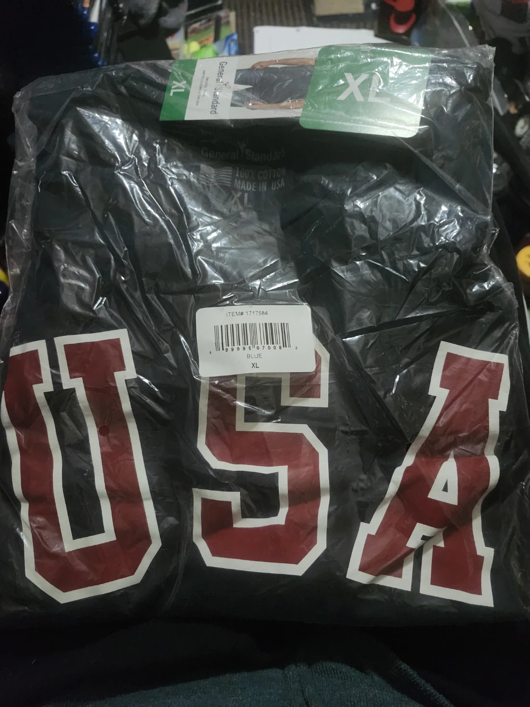 General Standard USA Graphic T-Shirt Blue XL