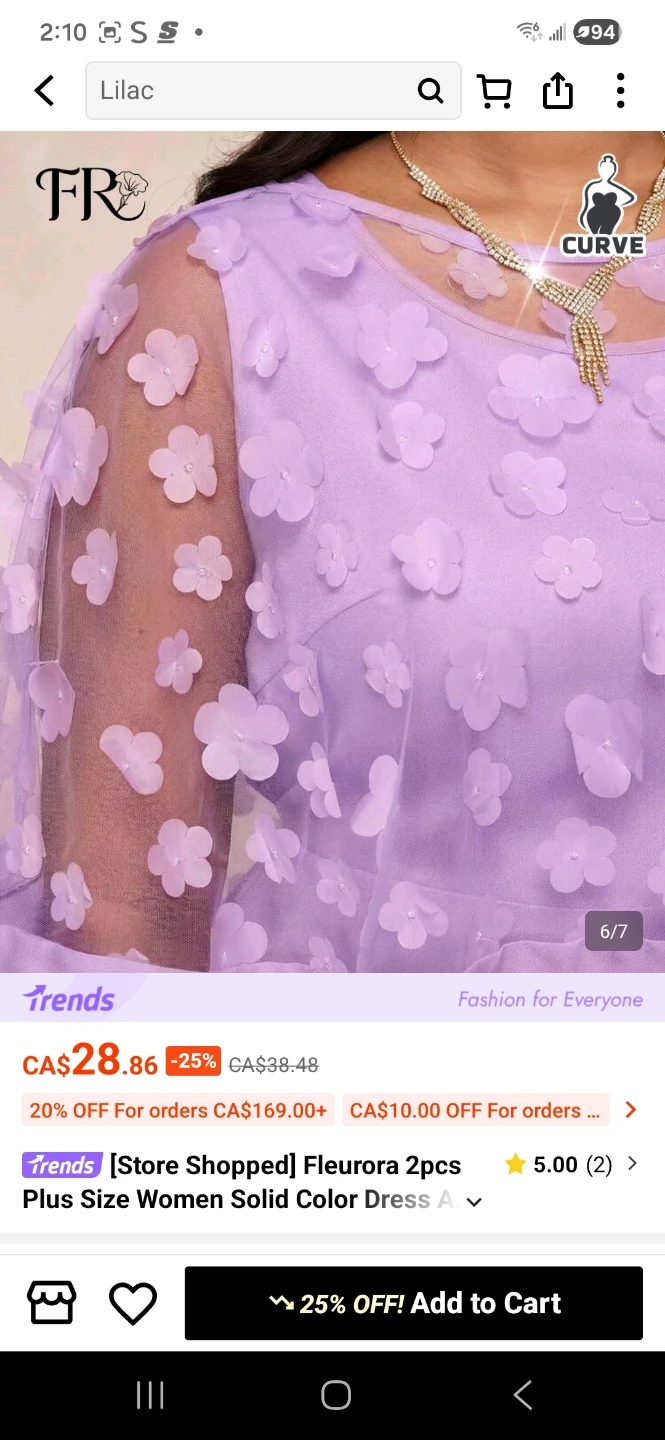 Plus Size Lavender Cape Dress - photo 2